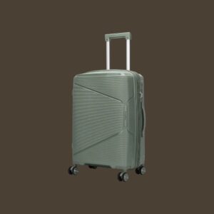 AMBER AM1018 Λαδί Σετ 3 Βαλίτσες με Προέκταση (3τμχ)