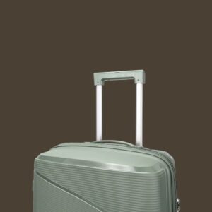 AMBER AM1018 Λαδί Σετ 3 Βαλίτσες με Προέκταση (3τμχ)