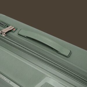 AMBER AM1018 Λαδί Σετ 3 Βαλίτσες με Προέκταση (3τμχ)