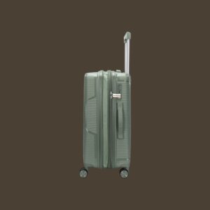 AMBER AM1018 Λαδί Μεγάλη Βαλίτσα με Προέκταση 75cm