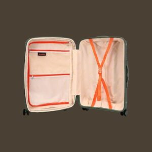 AMBER AM1018 Λαδί Σετ 3 Βαλίτσες με Προέκταση (3τμχ)