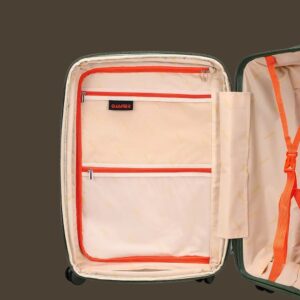 AMBER AM1018 Λαδί Βαλίτσα Καμπίνας με Προέκταση 55cm