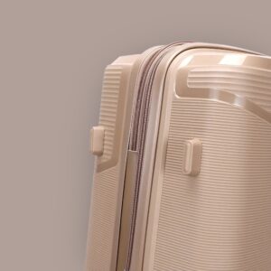 AMBER AM1018 Μόκα Μεσαία Βαλίτσα με Προέκταση 65cm