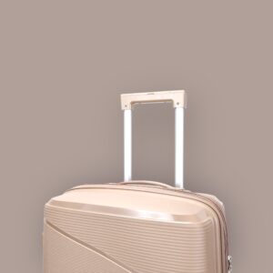 AMBER AM1018 Μόκα Μεσαία Βαλίτσα με Προέκταση 65cm