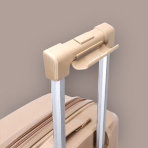 AMBER AM1018 Μόκα Μεσαία Βαλίτσα με Προέκταση 65cm