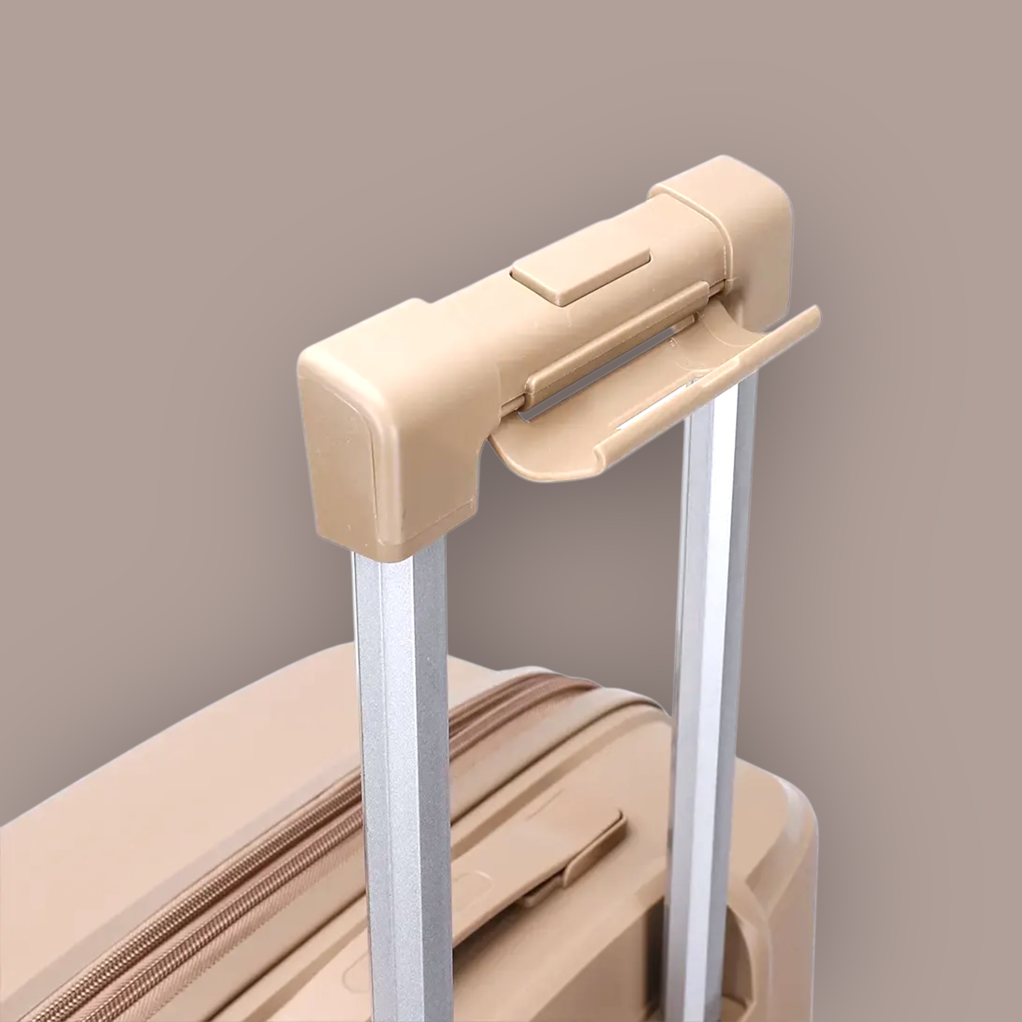 AMBER AM1018 Μόκα Μεσαία Βαλίτσα με Προέκταση 65cm