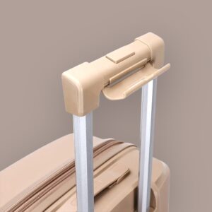 AMBER AM1018 Μόκα Μεγάλη Βαλίτσα με Προέκταση 75cm