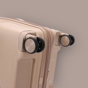 AMBER AM1018 Μόκα Μεσαία Βαλίτσα με Προέκταση 65cm