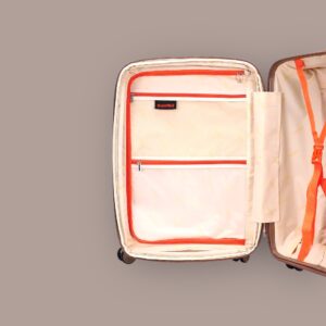 AMBER AM1018 Μόκα Σετ 3 Βαλίτσες με Προέκταση (3τμχ)