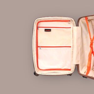 AMBER AM1018 Μόκα Βαλίτσα Καμπίνας με Προέκταση 55cm