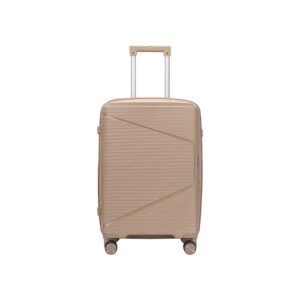 AMBER AM1018 Μόκα Μεσαία Βαλίτσα με Προέκταση 65cm