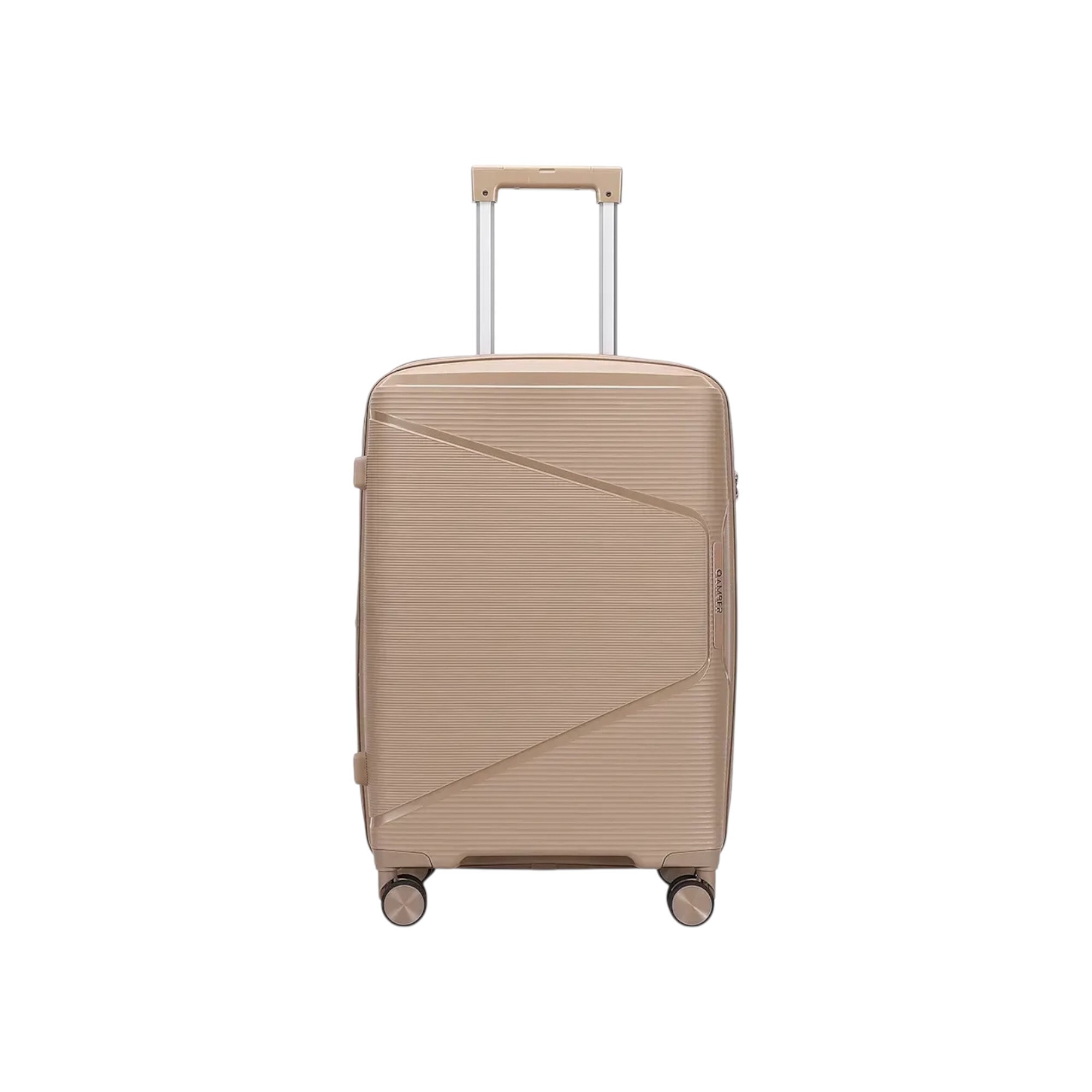 AMBER AM1018 Μόκα Μεσαία Βαλίτσα με Προέκταση 65cm