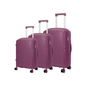 AMBER AM1017 Purple Σετ 3 Βαλίτσες με Προέκταση (3τμχ)