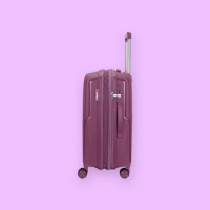 AMBER AM1017 Μωβ Μεγάλη Βαλίτσα με Προέκταση 75cm