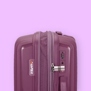 AMBER AM1017 Purple Σετ 3 Βαλίτσες με Προέκταση (3τμχ)