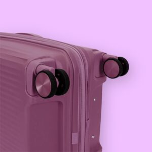 AMBER AM1017 Βαλίτσα Καμπίνας με Προέκταση 55cm Μωβ