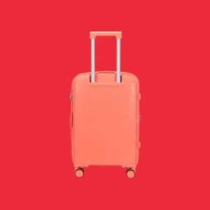 AMBER AM1017 Peach Red Σετ 3 Βαλίτσες με Προέκταση