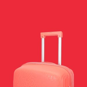 AMBER AM1017 Peachy Red Μεγάλη Βαλίτσα με Προέκταση 75cm