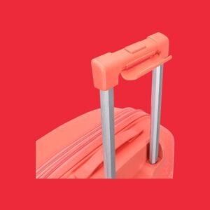 AMBER AM1017 Peach Red Σετ 3 Βαλίτσες με Προέκταση