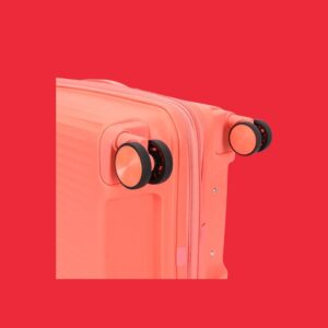 AMBER AM1017 Peach Red Σετ 3 Βαλίτσες με Προέκταση