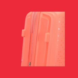 AMBER AM1017 Peach Red Σετ 3 Βαλίτσες με Προέκταση