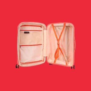 AMBER AM1017 Peach Red Σετ 3 Βαλίτσες με Προέκταση