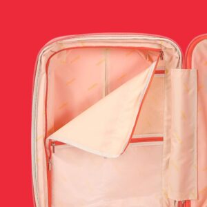 AMBER AM1017 Βαλίτσα Μεσαία με Προέκταση 65cm Peachy Red