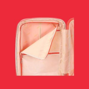 AMBER AM1017 Peach Red Σετ 3 Βαλίτσες με Προέκταση