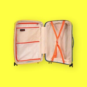 AMBER AM1017 Blue Σετ 3 Βαλίτσες με Προέκταση (3τμχ)