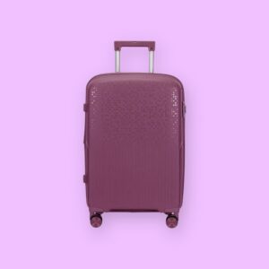 AMBER AM1017 Μωβ Μεγάλη Βαλίτσα με Προέκταση 75cm