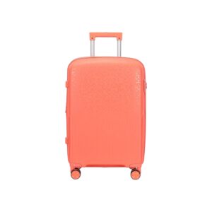 AMBER AM1017 Peachy Red Μεγάλη Βαλίτσα με Προέκταση 75cm