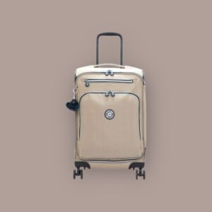 Kipling New Youri Spin S Βαλίτσα Καμπίνας 55cm Soft Taupe