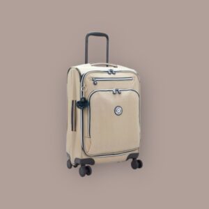 Kipling New Youri Spin S Βαλίτσα Καμπίνας 55cm Soft Taupe