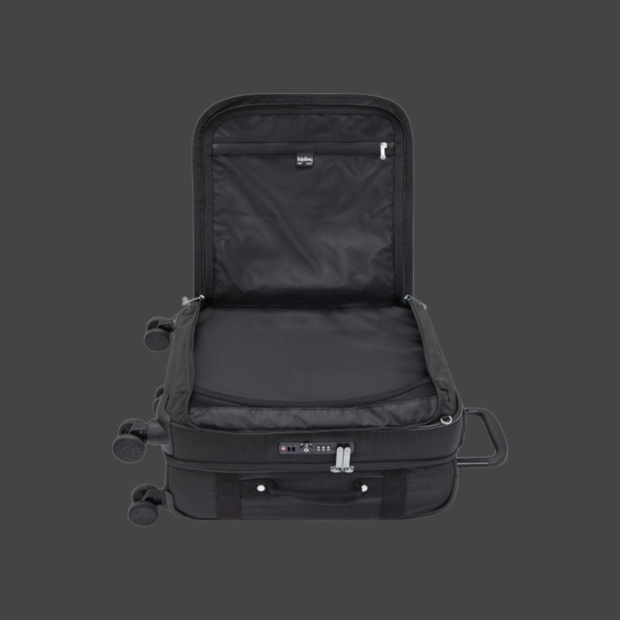 Kipling Spontaneous S Βαλίτσα Καμπίνας 53cm Black Noir