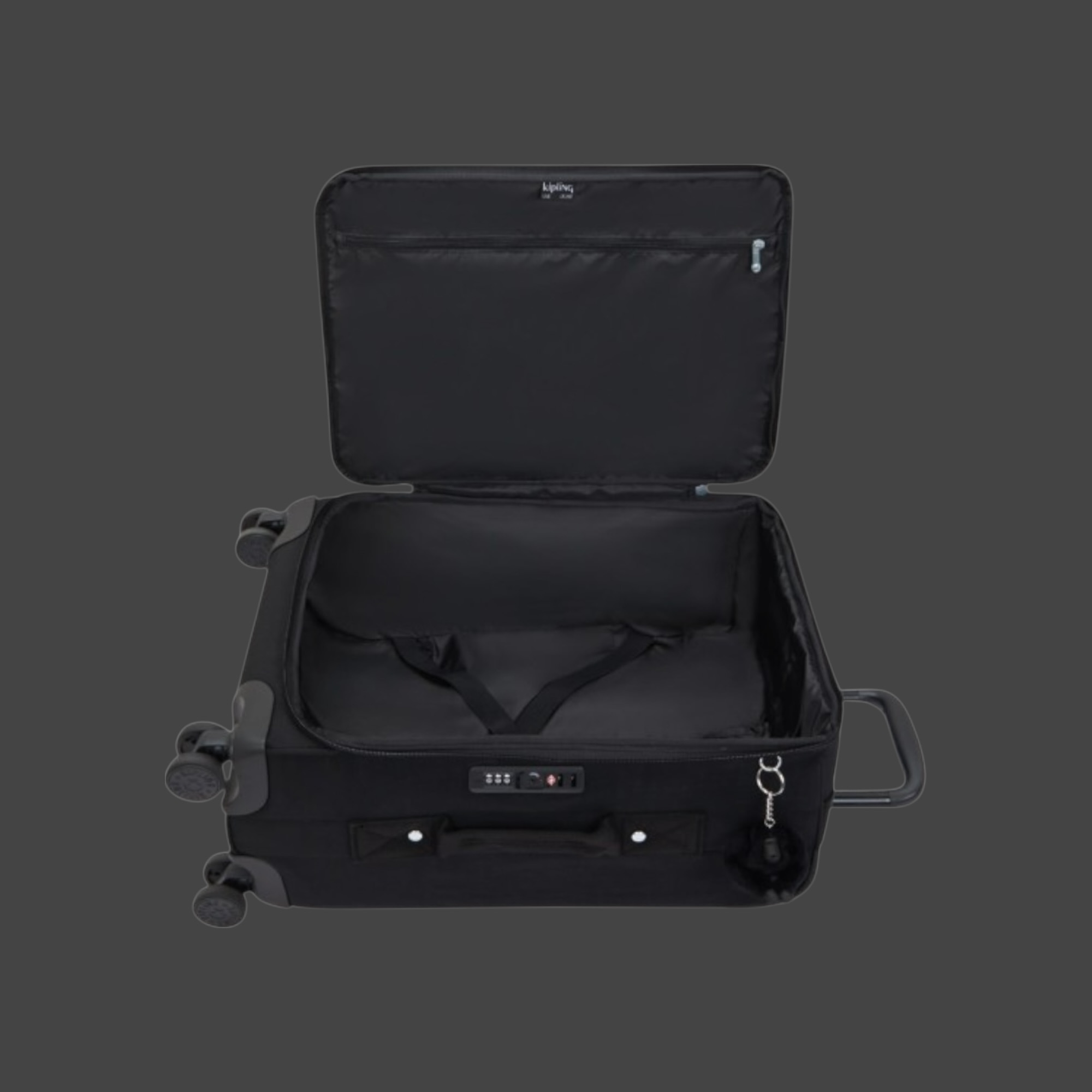 Kipling Jet S Βαλίτσα Μεσαία 60cm Black Noir