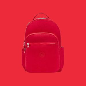Kipling Seoul Σακίδιο Πλάτης Laptop 15” Red Rouge