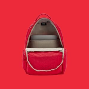 Kipling Seoul Σακίδιο Πλάτης Laptop 15” Red Rouge