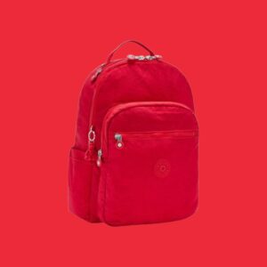 Kipling Seoul Σακίδιο Πλάτης Laptop 15” Red Rouge