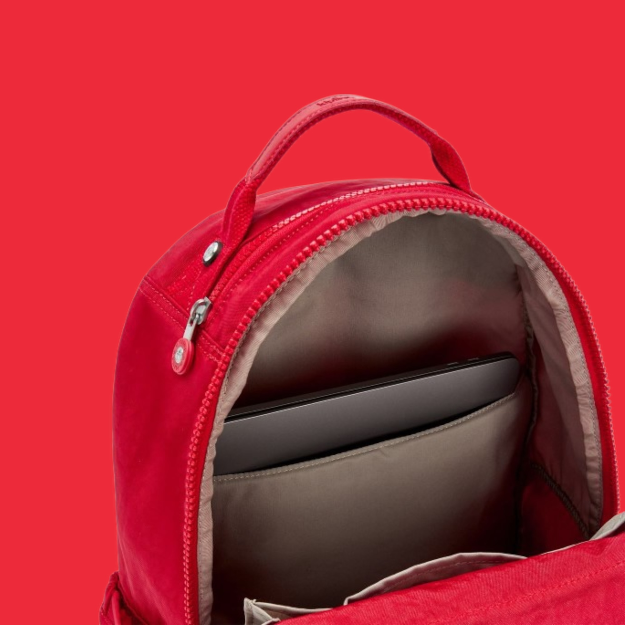 Kipling Seoul Σακίδιο Πλάτης Laptop 15” Red Rouge