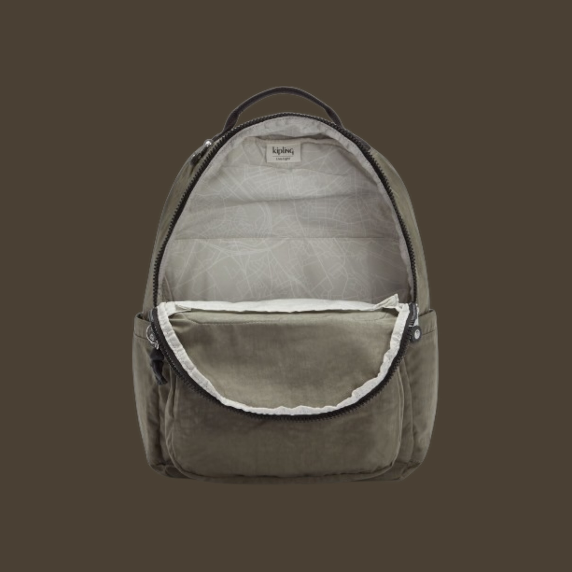 Kipling Seoul Σακίδιο Πλάτης Laptop 15” Green Moss