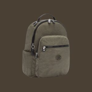 Kipling Seoul Σακίδιο Πλάτης Laptop 15” Green Moss