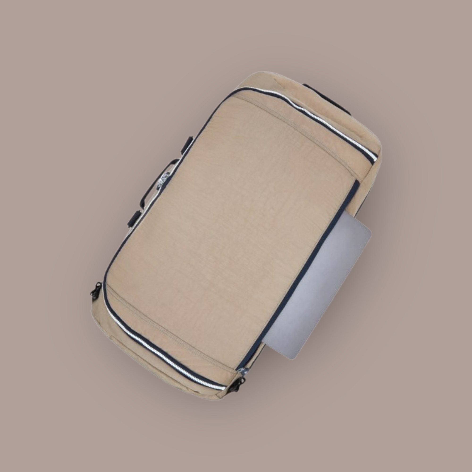 Kipling Jonis M Soft Taupe Combo Σακ Βουαγιάζ 62L