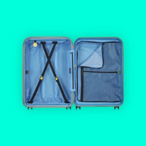 Delsey Lutece Sage Green Μεγάλη Βαλίτσα 76cm Expandable