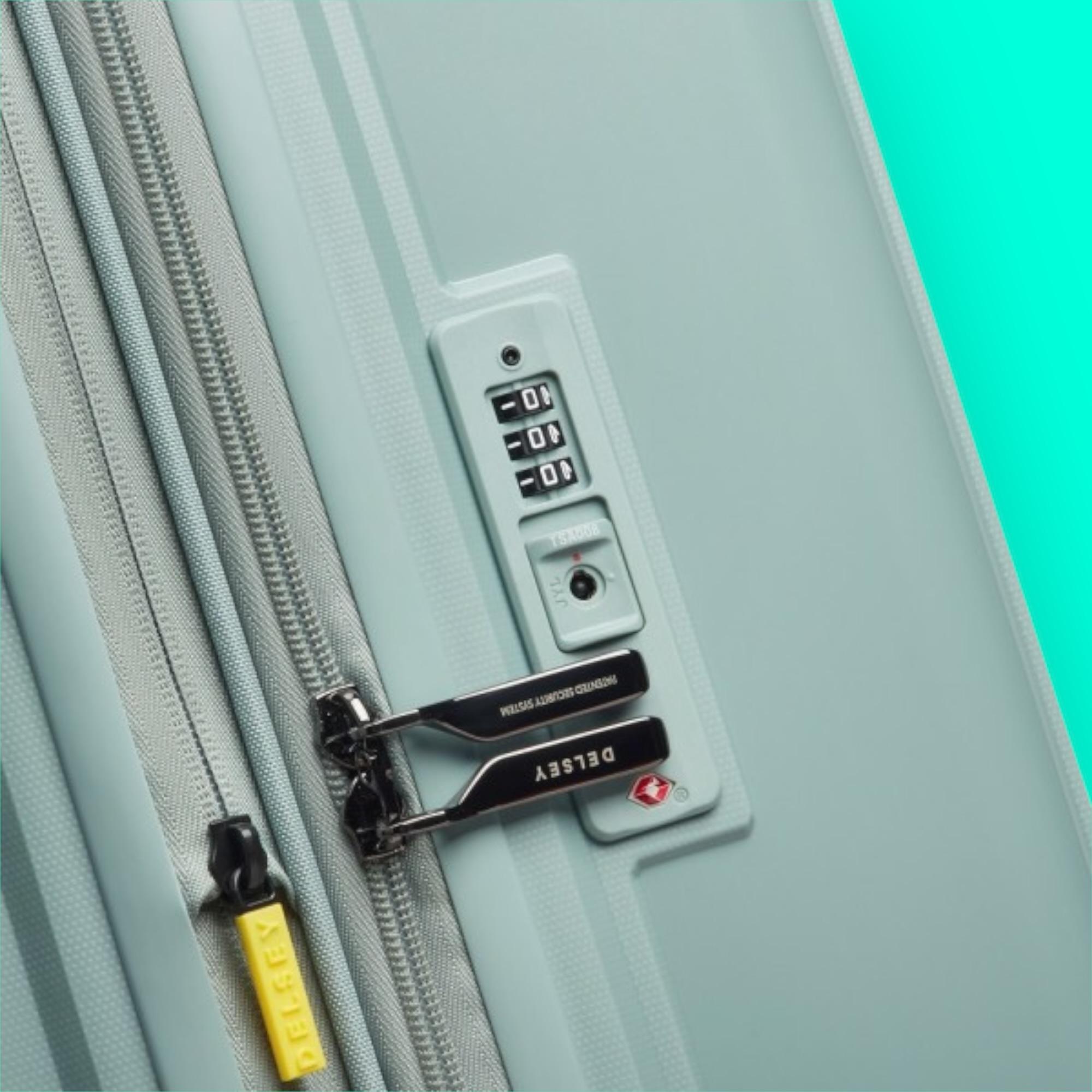 Delsey Lutece Sage Green Μεγάλη Βαλίτσα 76cm Expandable - Image 6