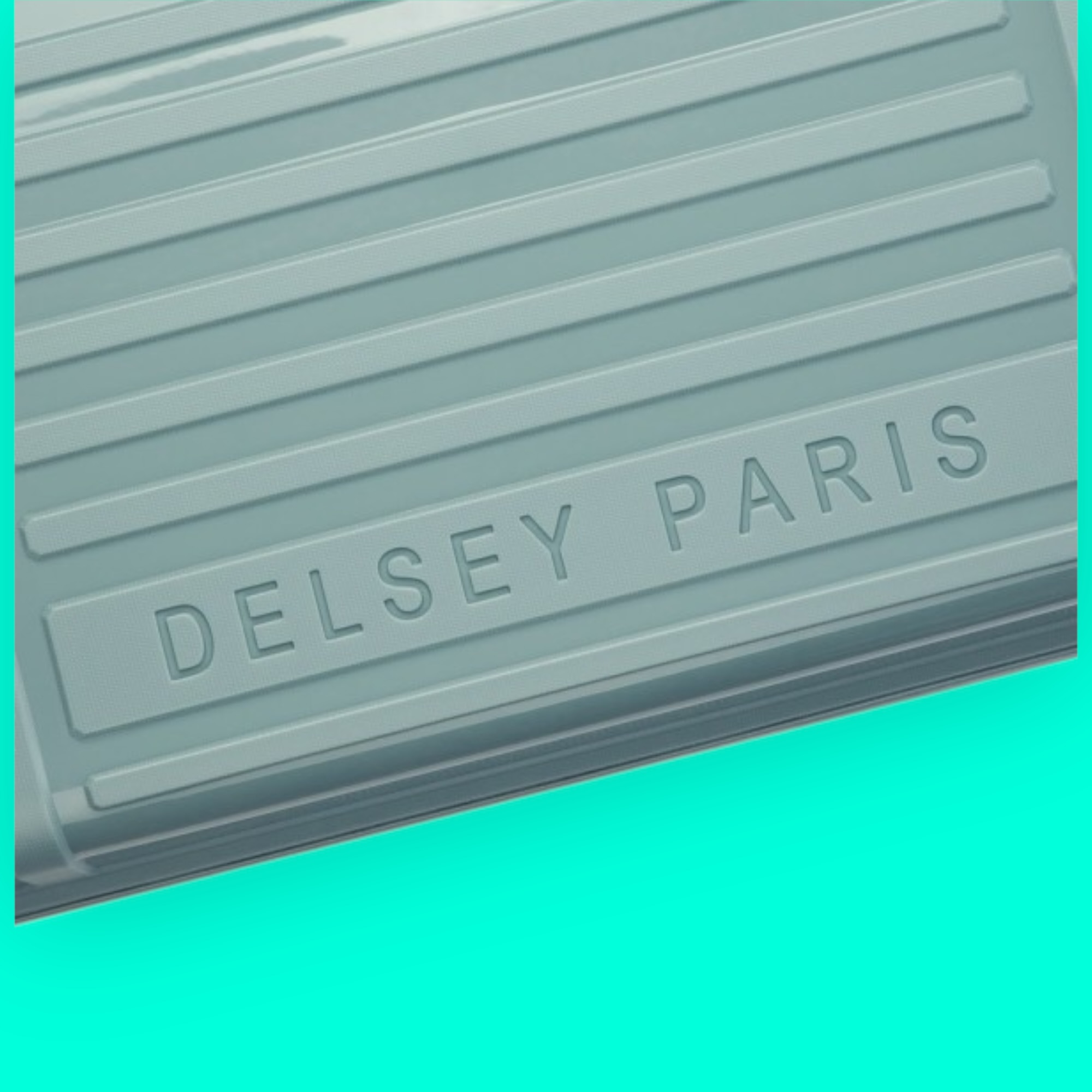 Delsey Lutece Sage Green μεσαία βαλίτσα 69cm Expandable