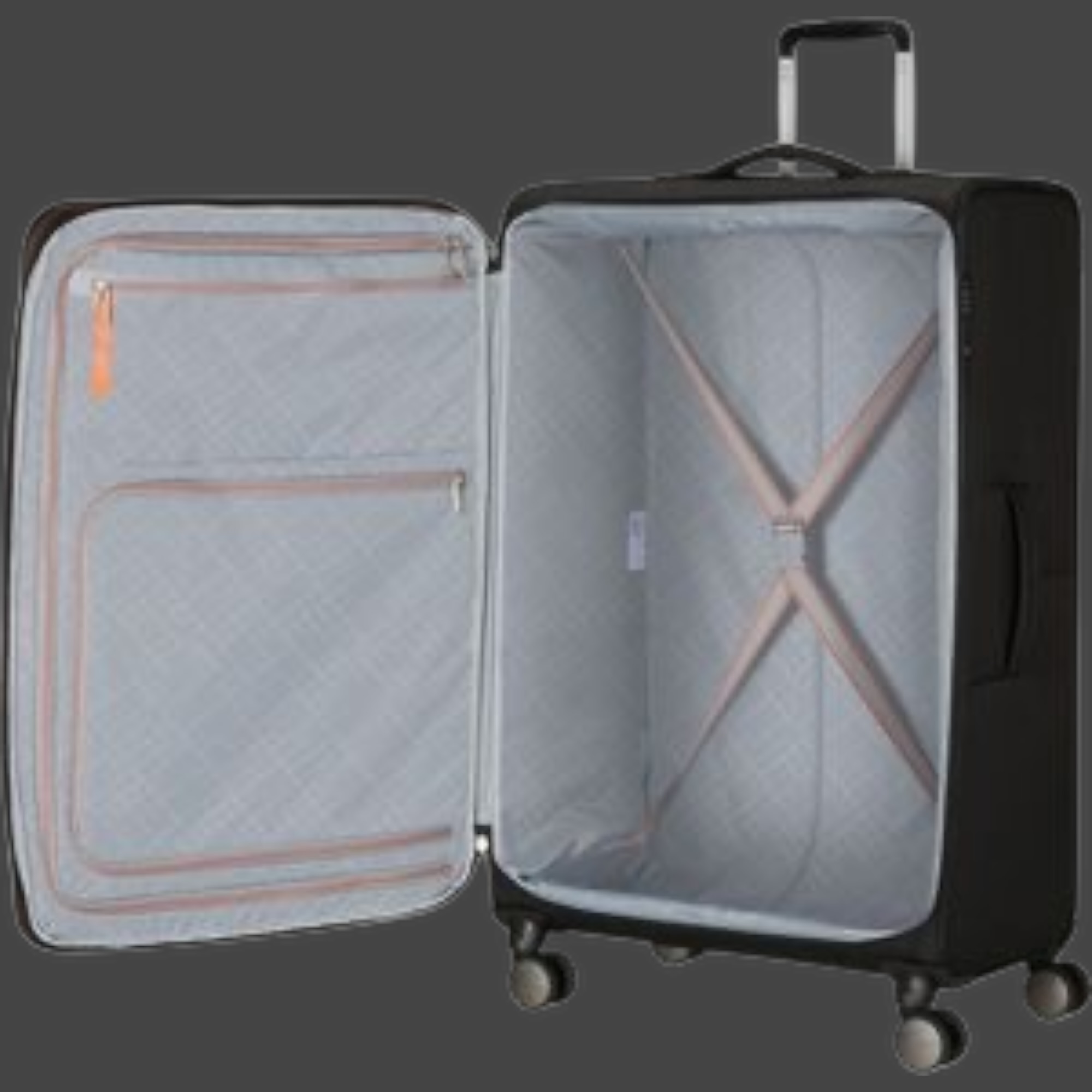 American Tourister Wanderlite XL Μαύρη Μεγάλη Μαλακή Βαλίτσα