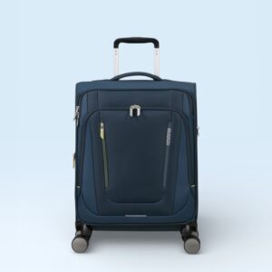 American Tourister Wanderlite Βαλίτσα Καμπίνας 55cm Dark Navy