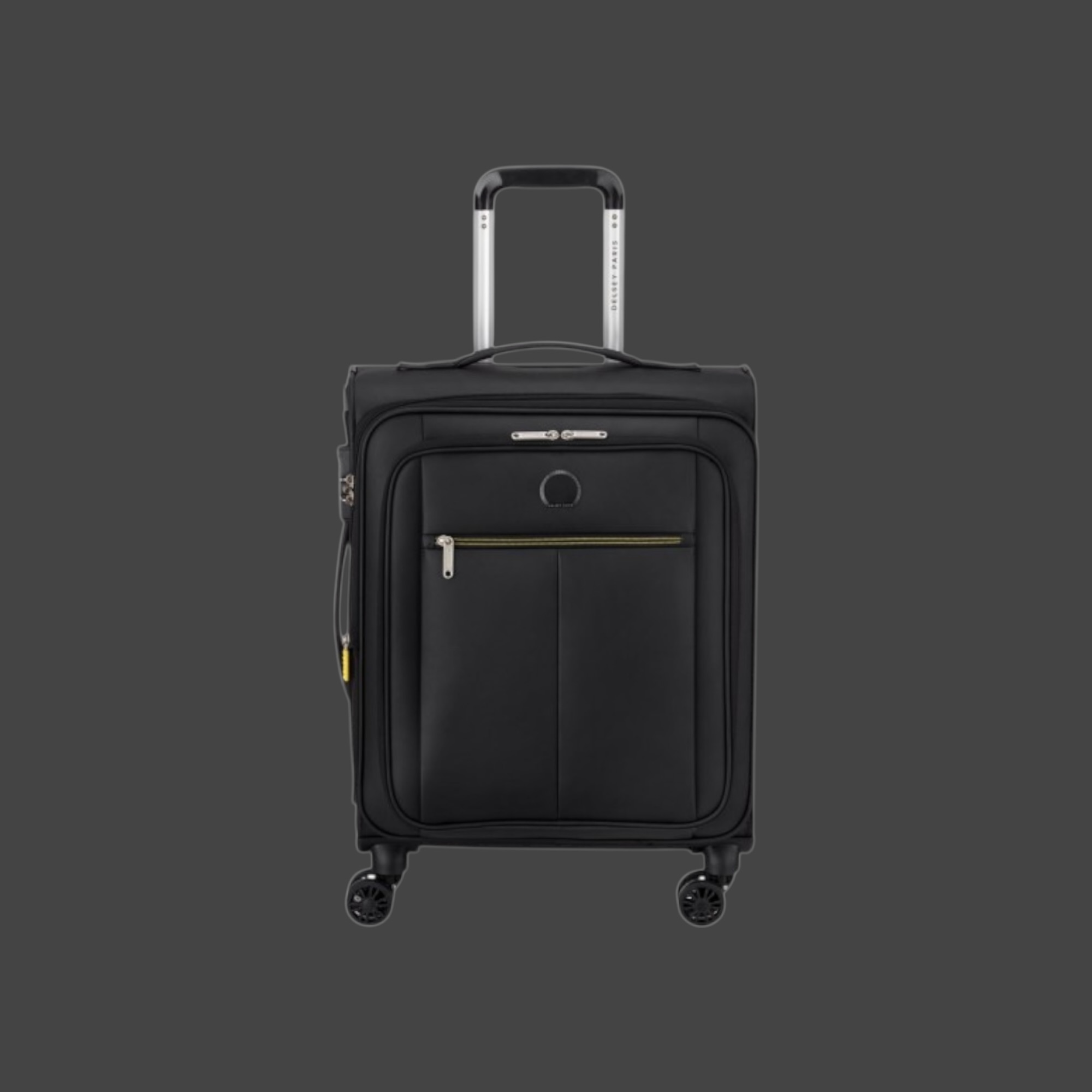 Delsey Dita Slim Βαλίτσα Καμπίνας 55cm Μαύρη