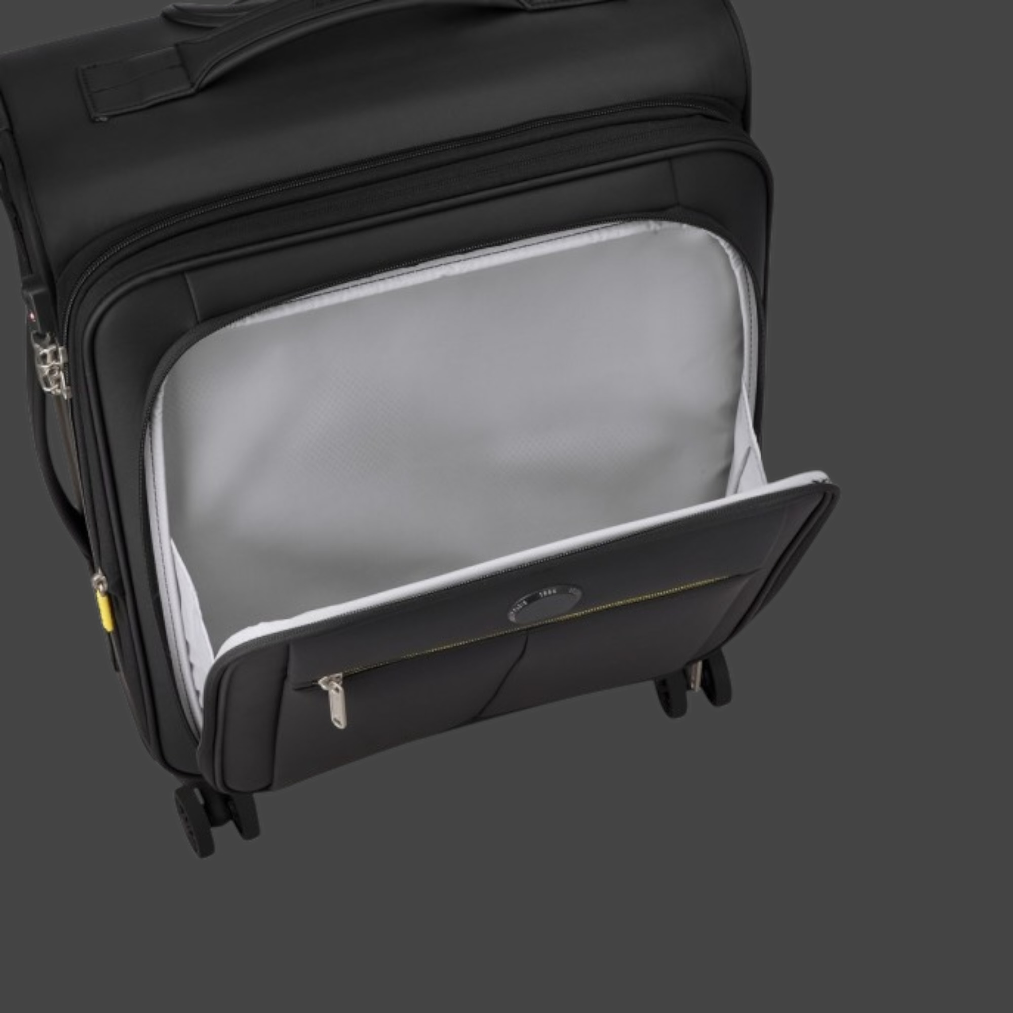 Delsey Dita Slim Βαλίτσα Καμπίνας 55cm Μαύρη