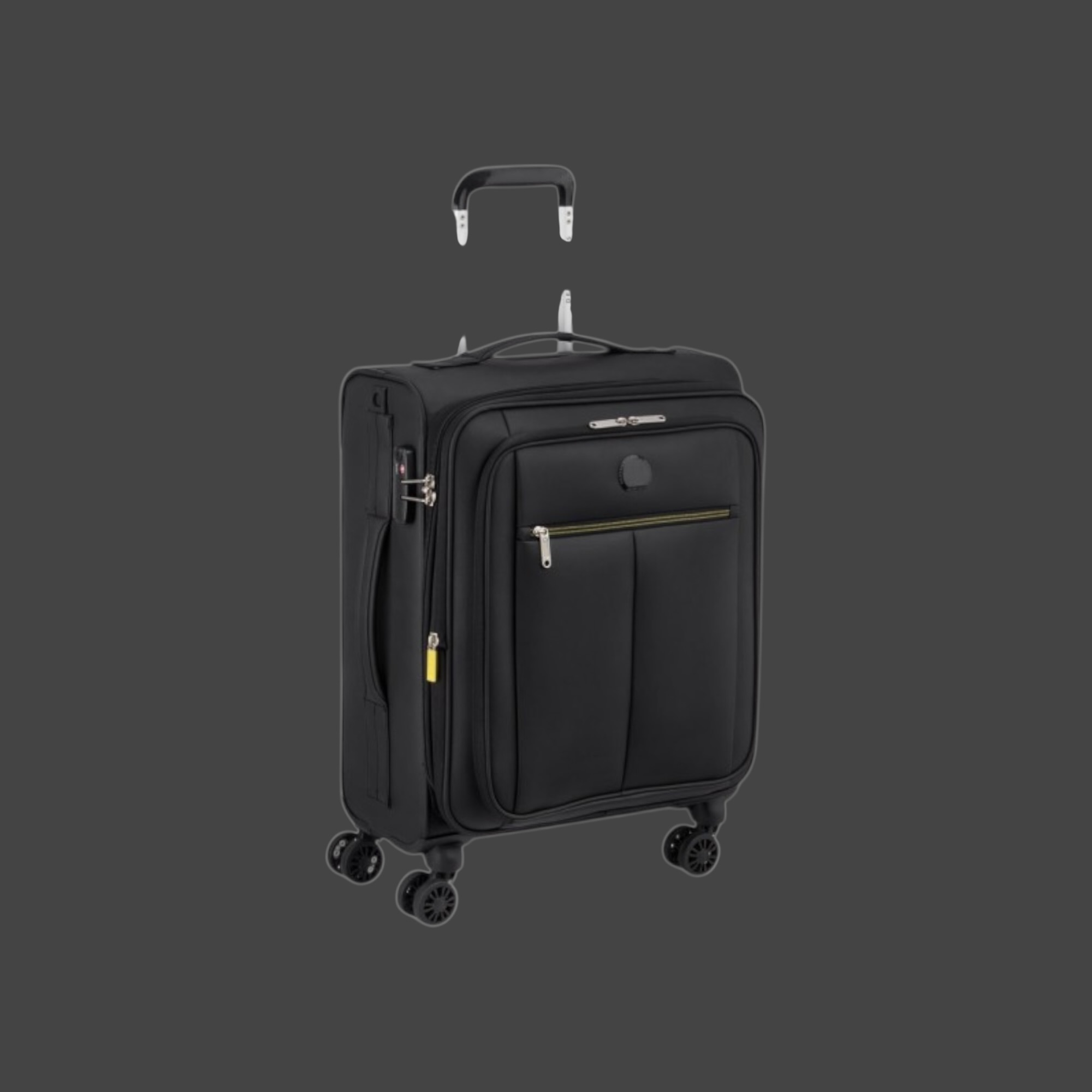 Delsey Dita Slim Βαλίτσα Καμπίνας 55cm Μαύρη